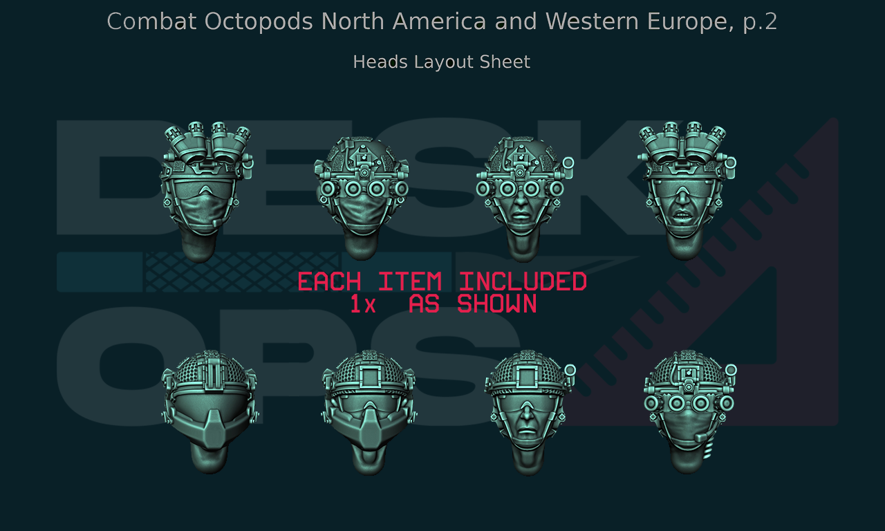 Combat Octopods - North America & Western Europe - June 2024 - Full Parts Release Combat Octopods - North America & Western Europe - June 2024 - Full Parts Release