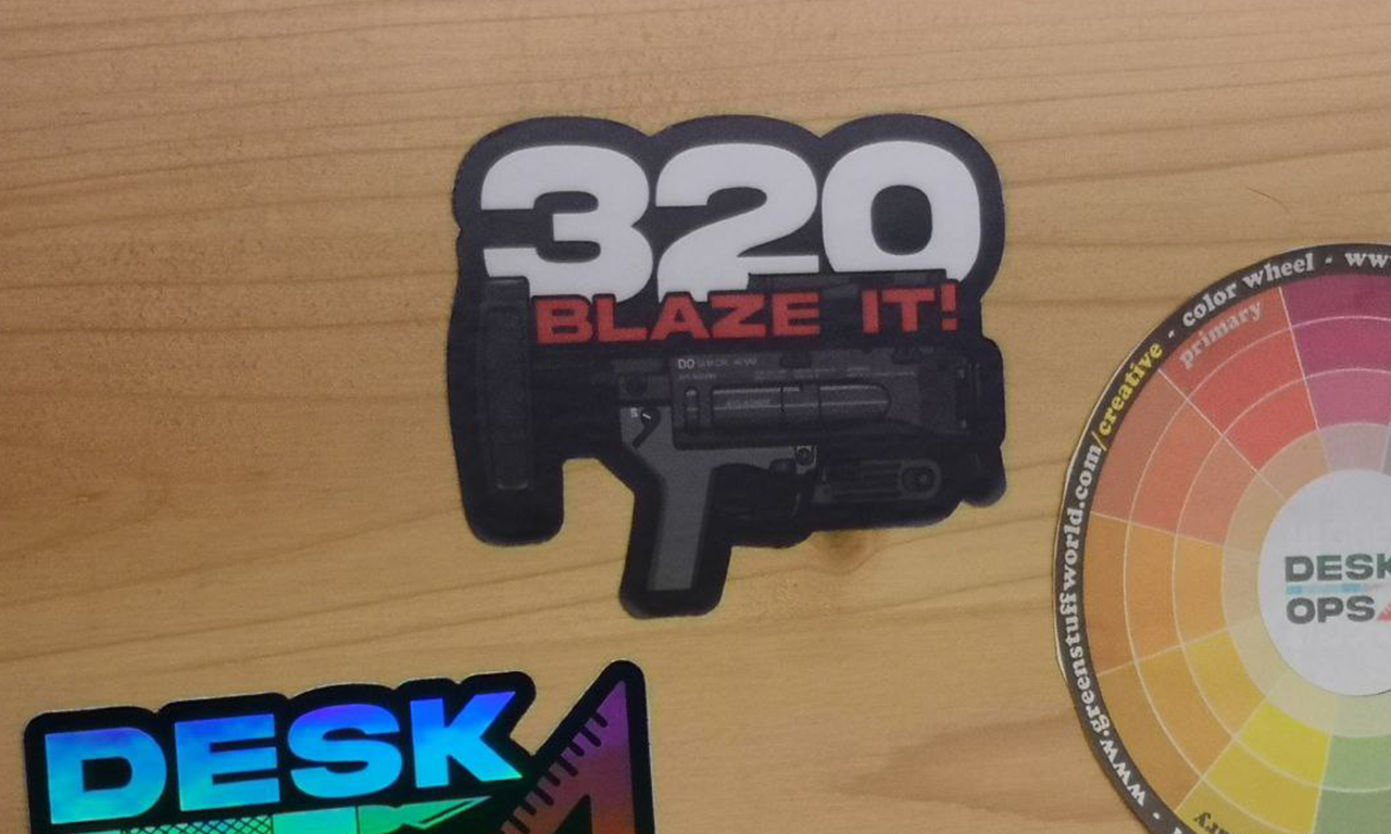 Vinyl Sticker "320 - Blaze it"