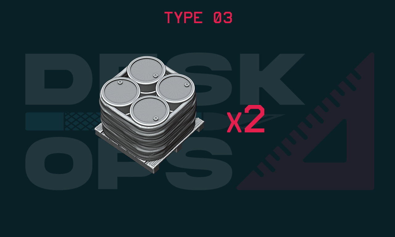 Metall Fässer auf Palette