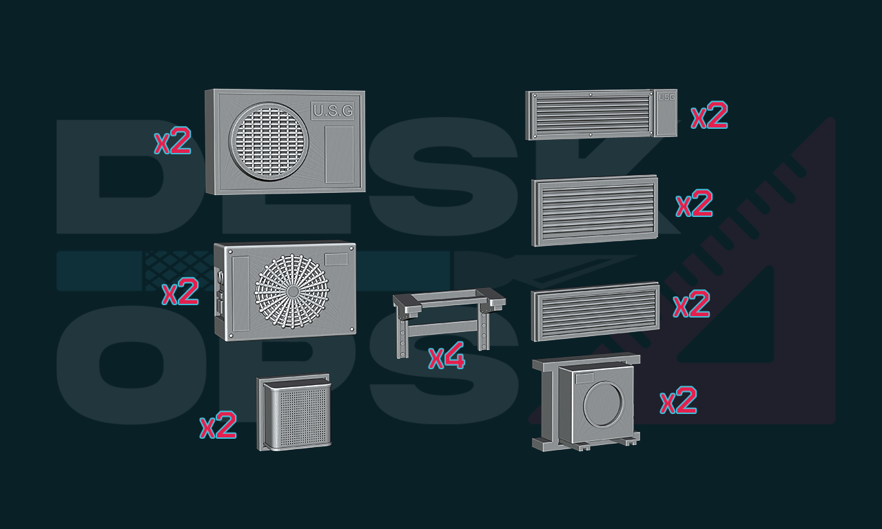 Favela Slum Scatter  - Air Conditioner Units & Vents