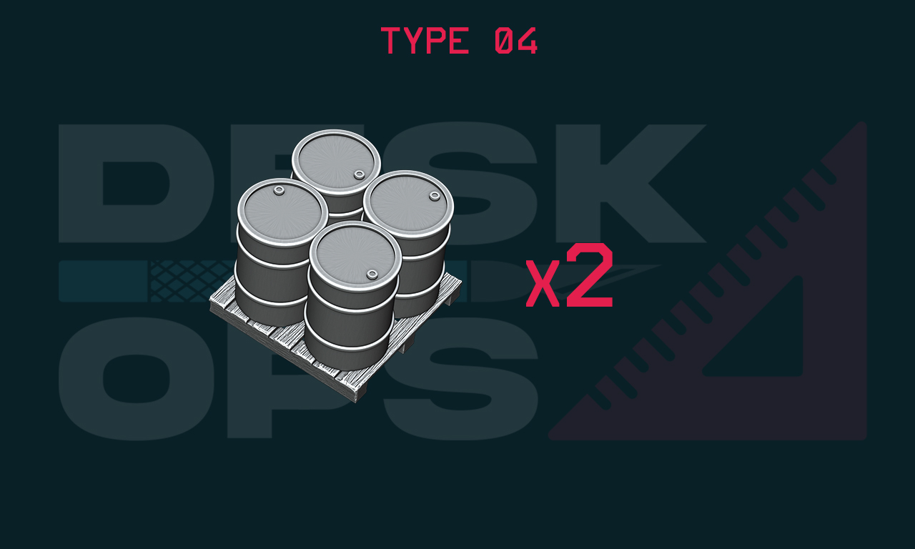 Metall Fässer auf Palette