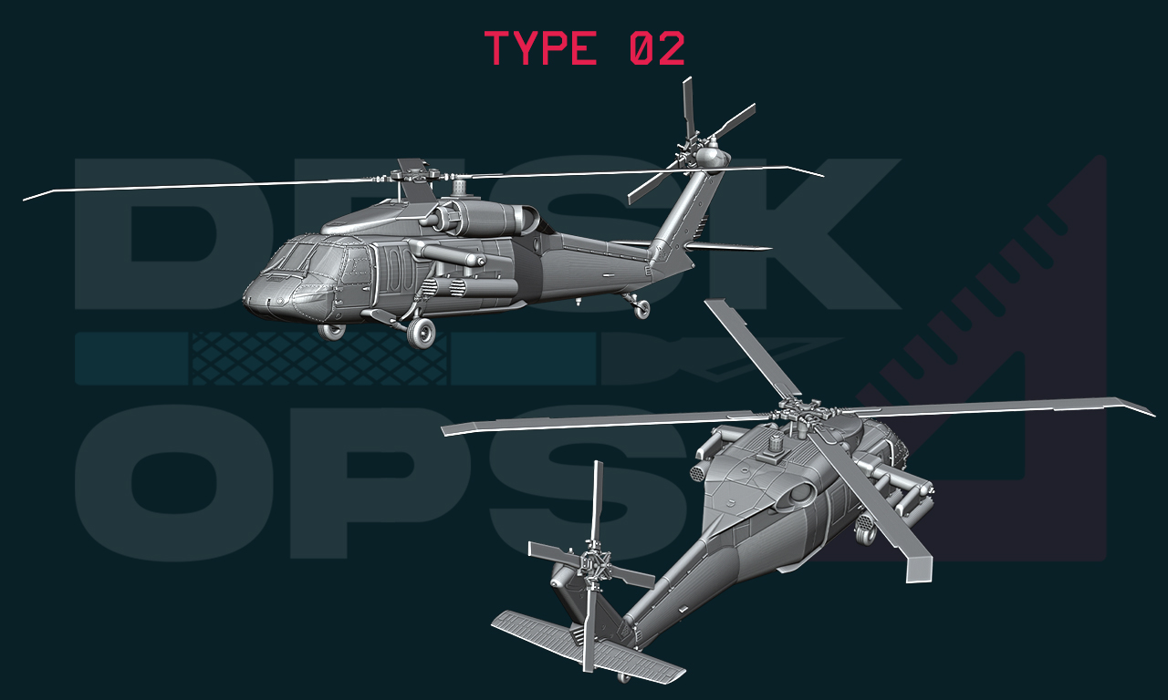 UH-60A ESSS Black Hawk Helicopter 