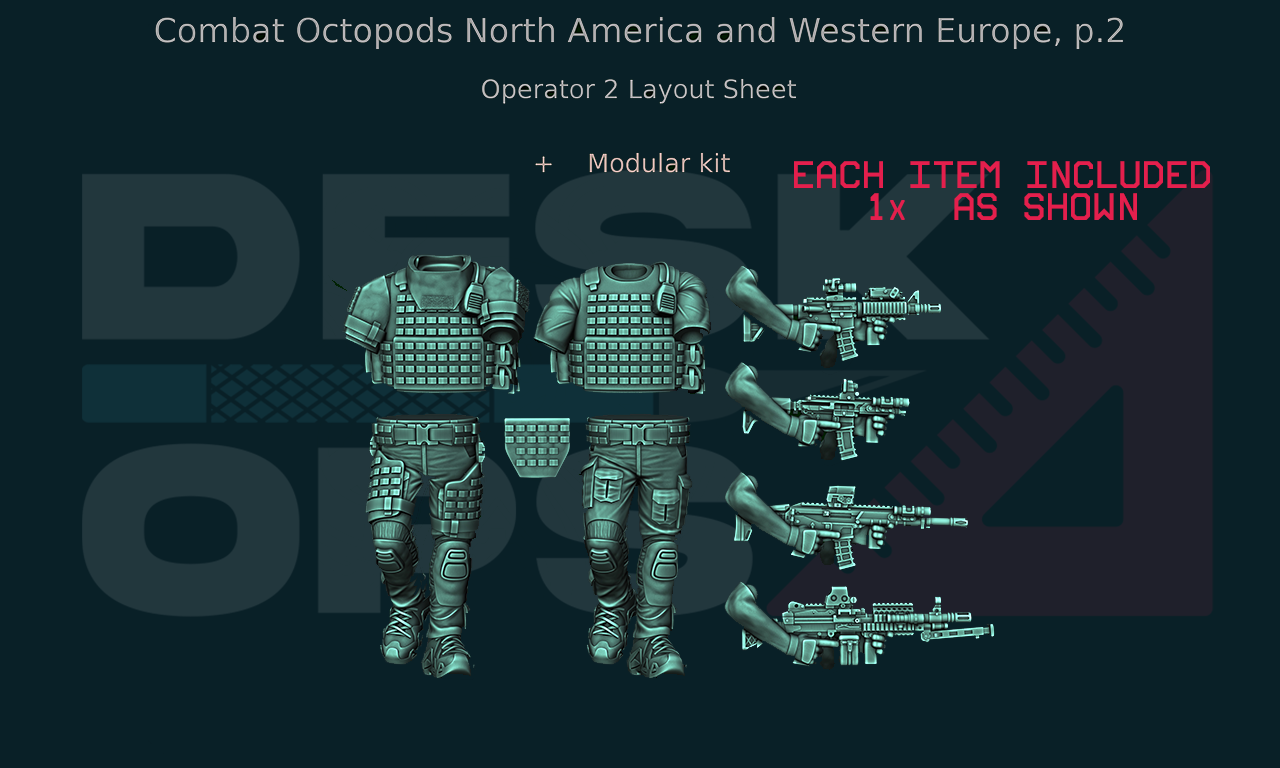 Combat Octopods - North America & Western Europe - June 2024 - Full Parts Release Combat Octopods - North America & Western Europe - June 2024 - Full Parts Release