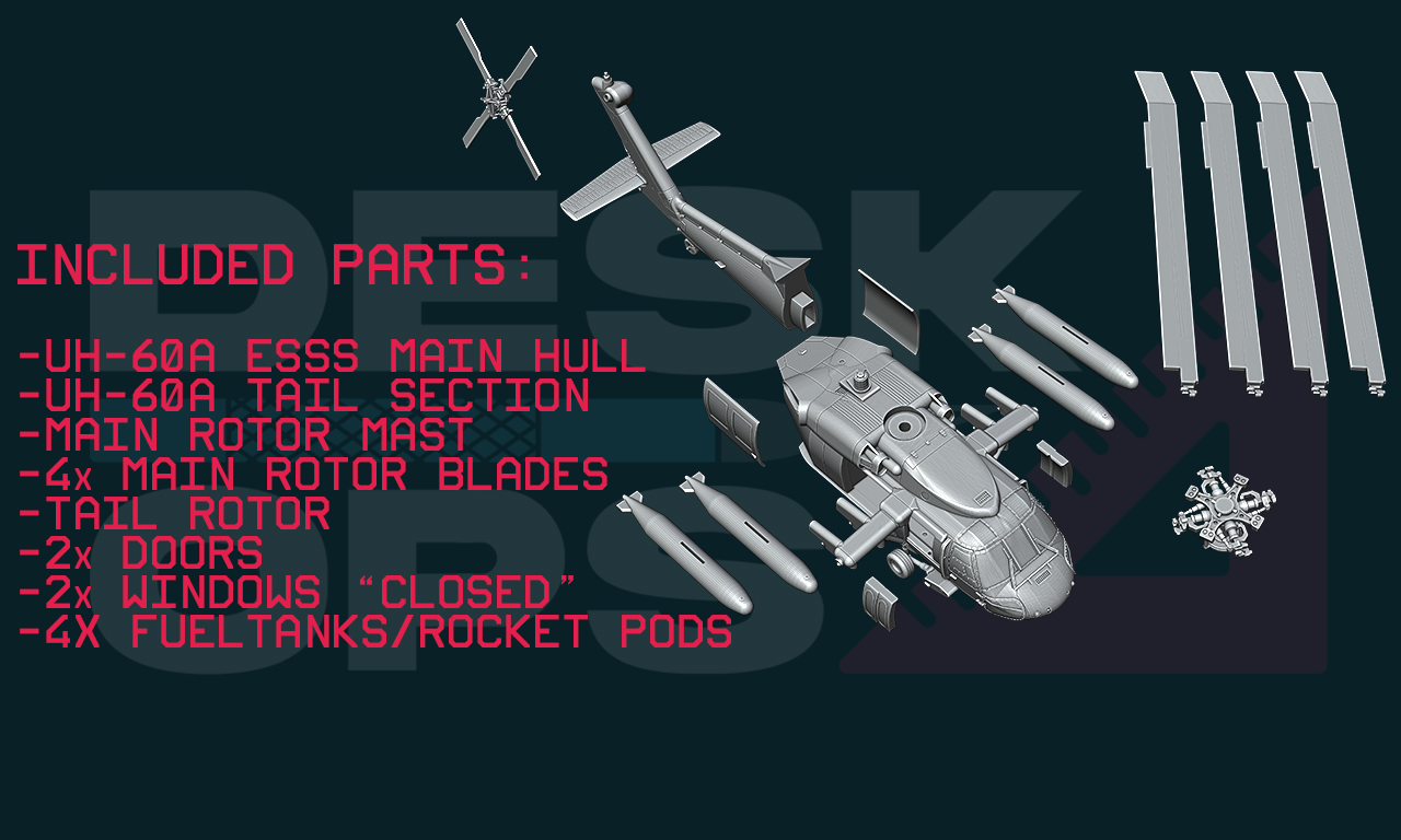 UH-60A ESSS Black Hawk Helicopter 