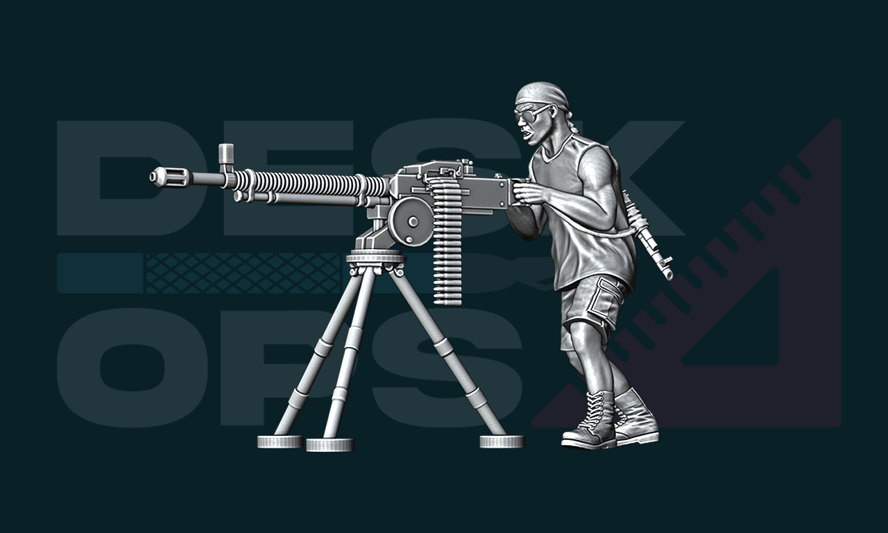 Modern Pirates DShK Heavy Machine Gun