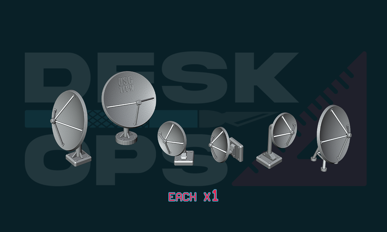 MENA Building Accessories - Satellite Dishes Set