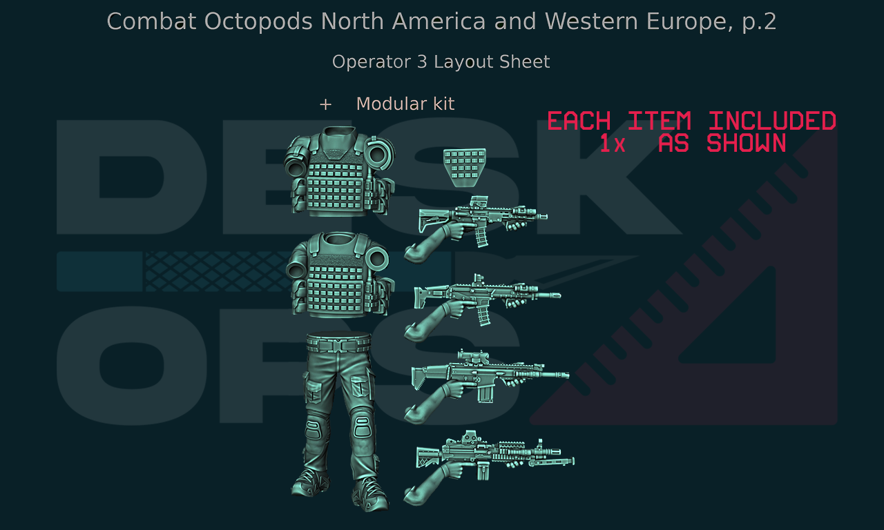 Combat Octopods - North America & Western Europe - June 2024 - Full Parts Release Combat Octopods - North America & Western Europe - June 2024 - Full Parts Release