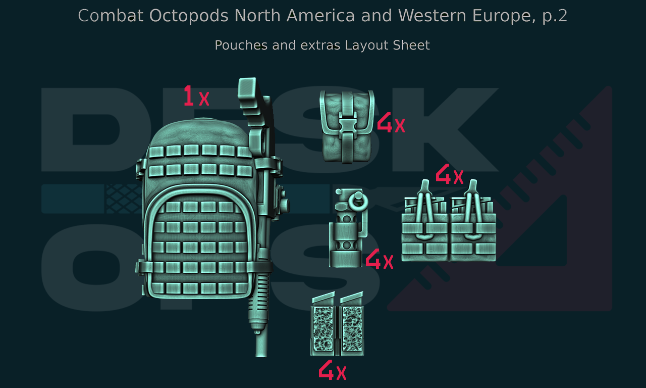 Combat Octopods - North America & Western Europe - June 2024 - Full Parts Release Combat Octopods - North America & Western Europe - June 2024 - Full Parts Release