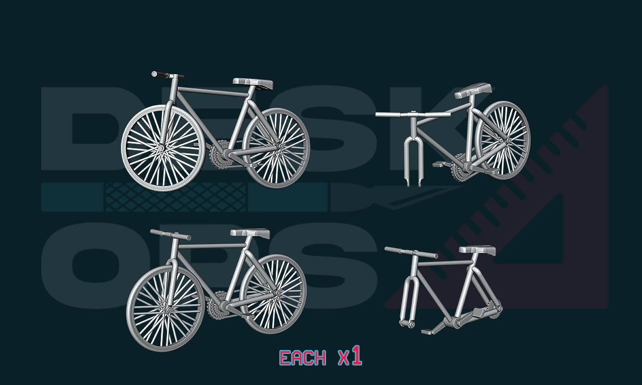 Favela Slum Scatter  - Bicycle Junk Set